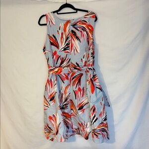 Lane Bryant Colorful Feather Print Maxi Dress